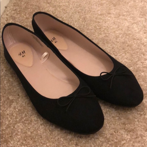 NWOB H&M Black Ballet Flats SZ 11